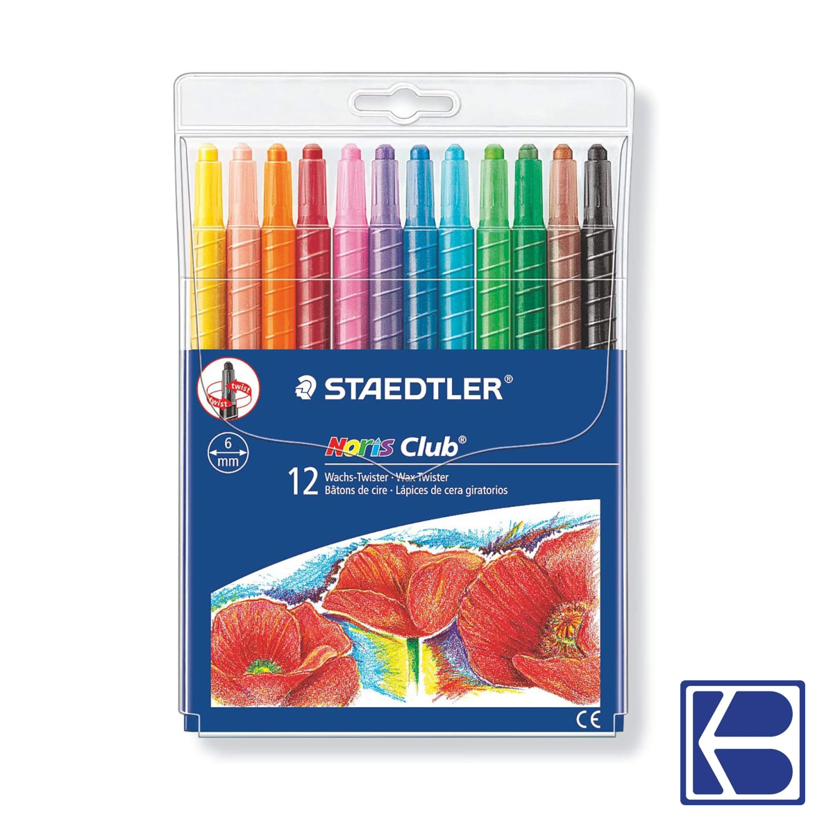 Staedtler | Wax Twister Crayon 221NWP12 | Box of 12