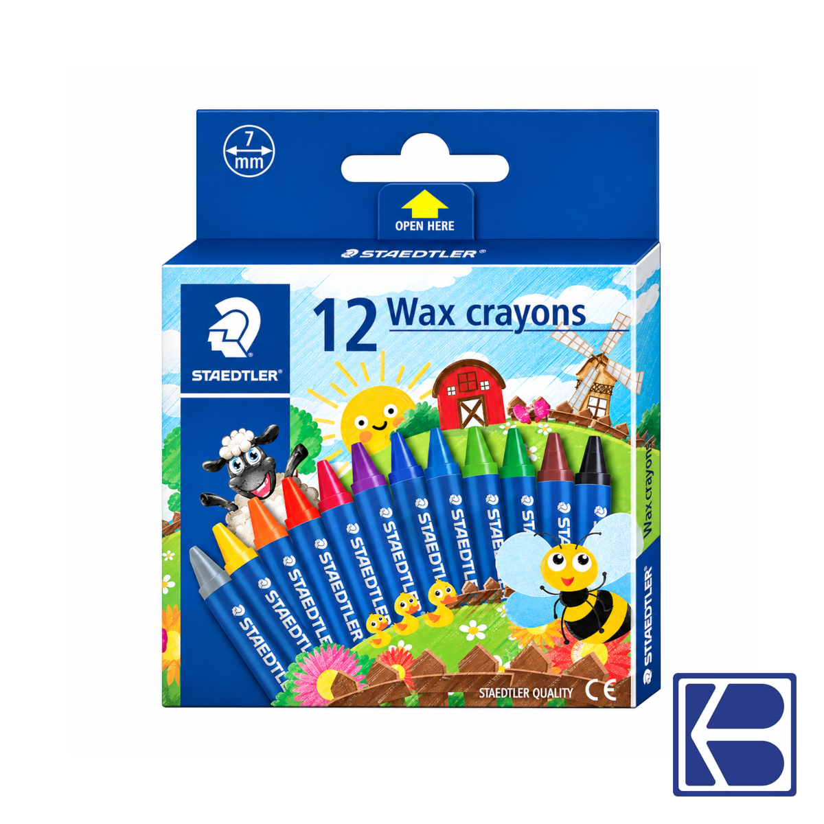 Staedtler | Jumbo Wax Crayon 2290 NC12 | 7mm | Box of 12