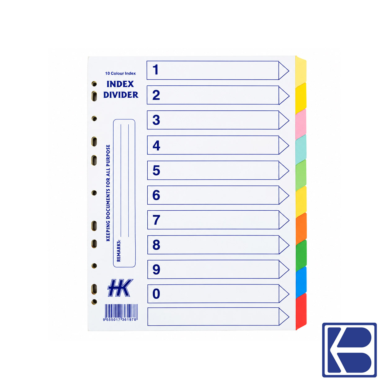 HK | 10 Tab | Paper Divder | 5's