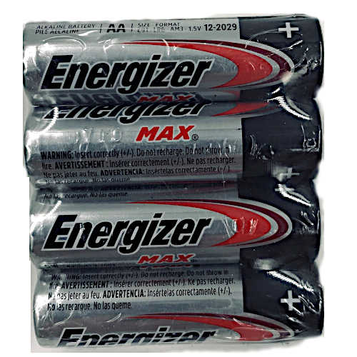 Energizer Alkaline Battery AA in Shrinkwrap (4’s) Kong Beng
