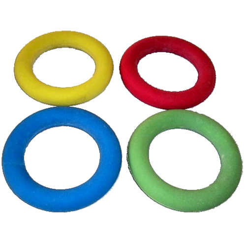 Rubber Quoits 4 Colours (Red/Blue/Green/Yellow) Kong Beng Stationery