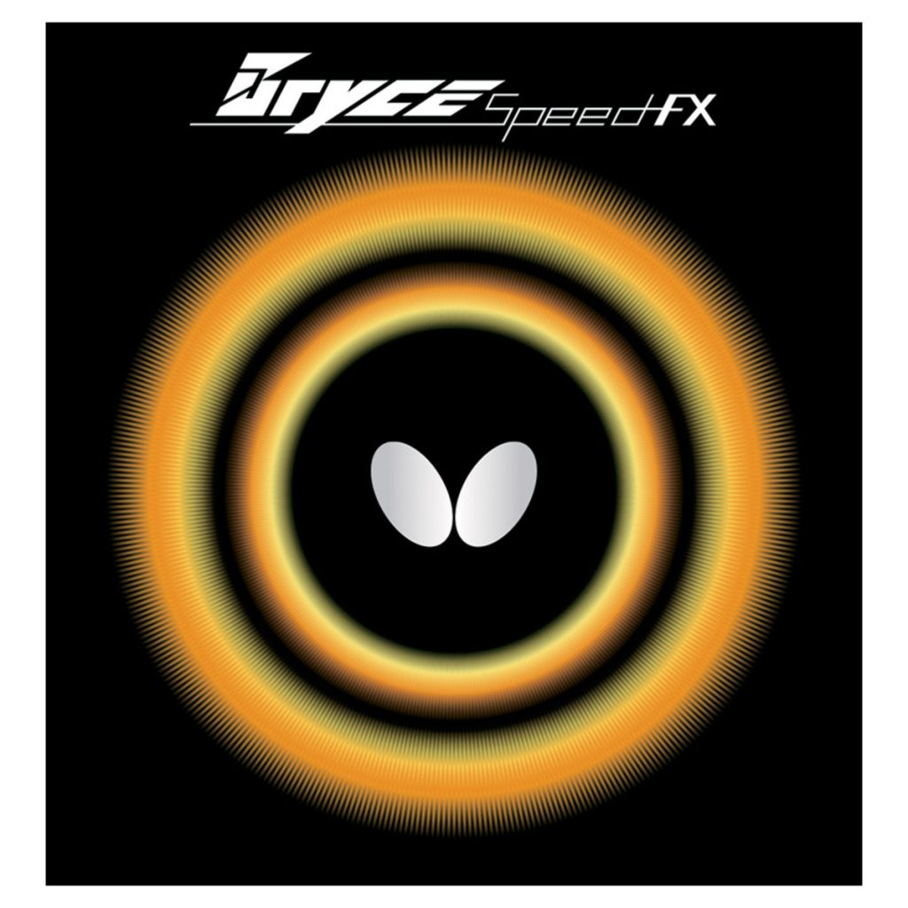Butterfly | Bryce Speed FX | Table Tennis Rubber | 2.1 Thickness | Black Colour