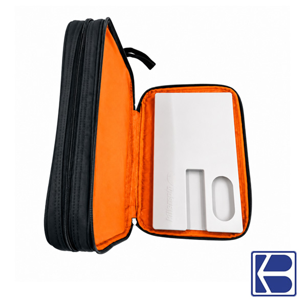 Butterfly | Rebiong | DX Table Tennis Double Hard Bat Case | Orange Colour - Image 2