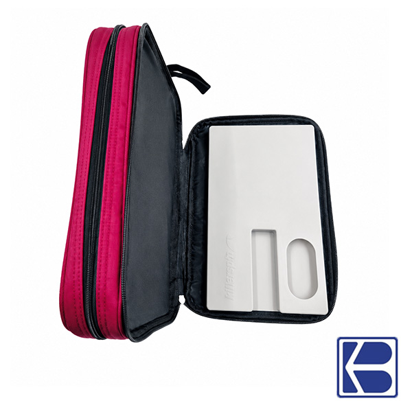 Butterfly | Rebiong | DX Table Tennis Double Hard Bat Case | Wine Red Colour - Image 2