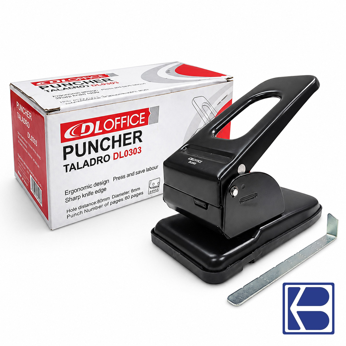 DingLi | Heavy Duty 2-Hole Puncher | 60 Shts | DL 0303 - Image 2