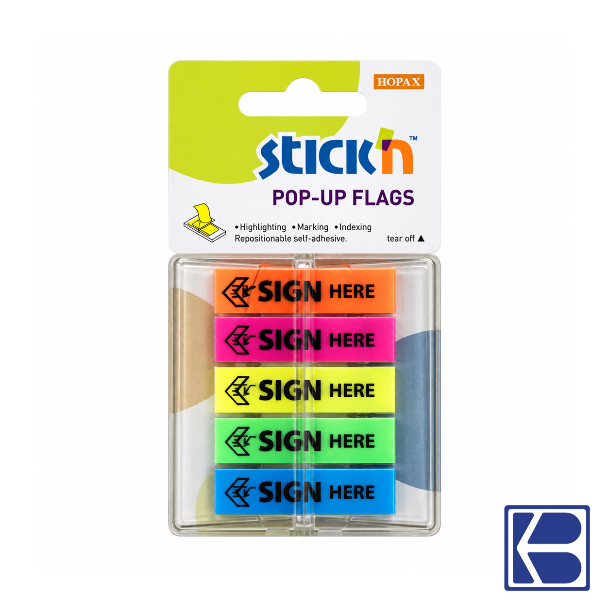 Hopax | Pop-up flags | 26004 | Sign Here
